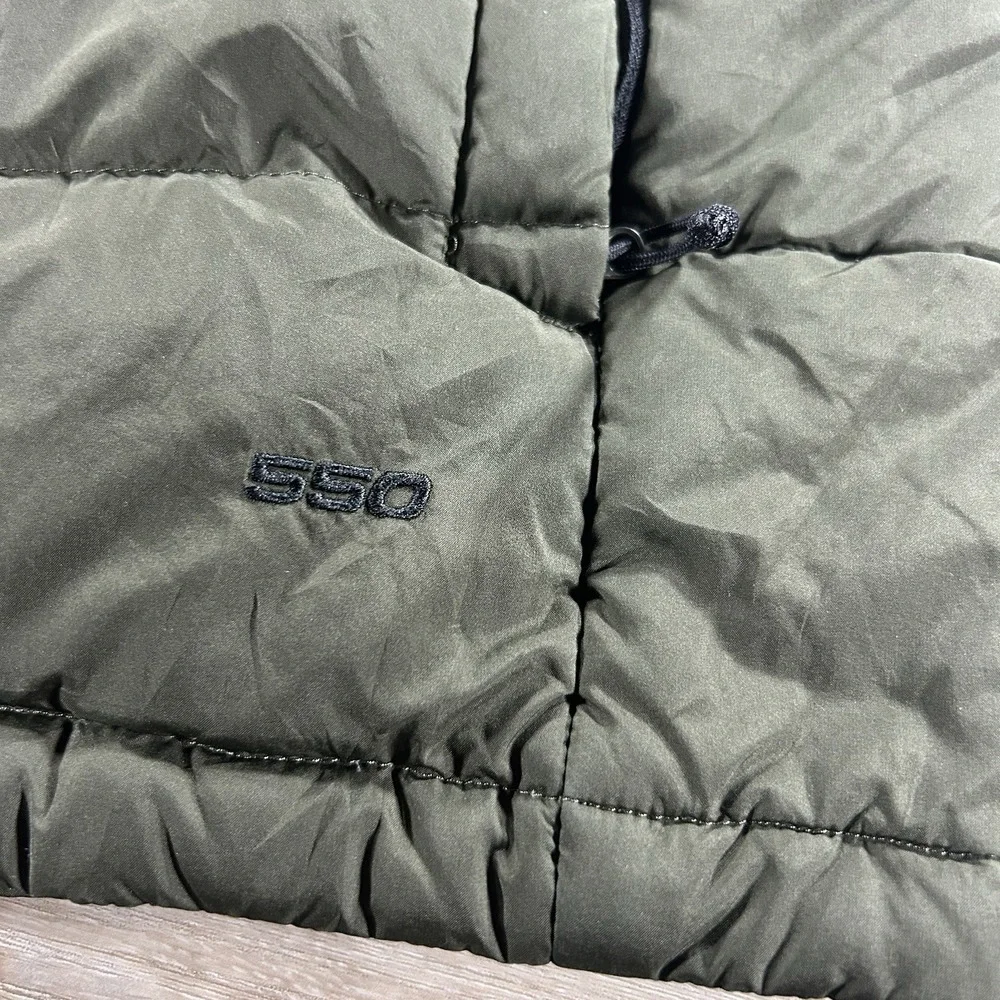 The North Face Puffer Vest Mens Small Green 550 Goose‎ Down Quilted NF0A3CR5